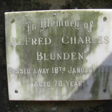 BLUNDEN Alfred Charles -1962