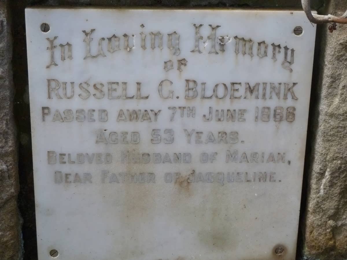 BLOEMINK Russell G. -1966