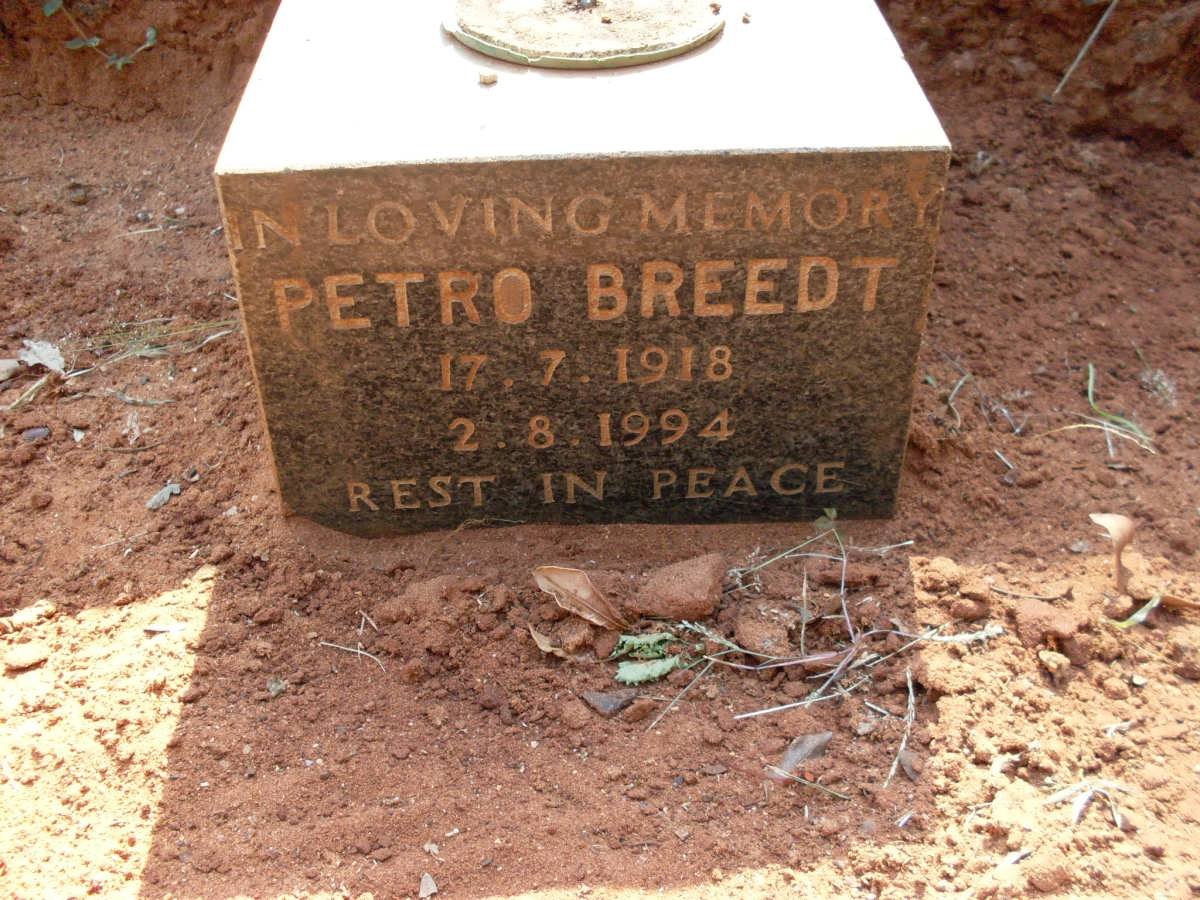 BREEDT Petro 1918-1994