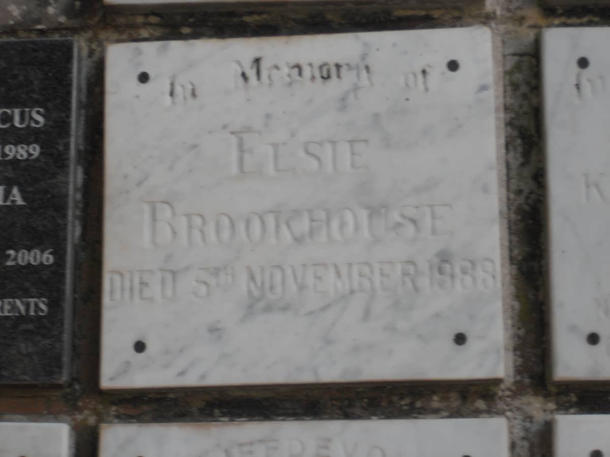 BROOKHOUSE Elsie -1988