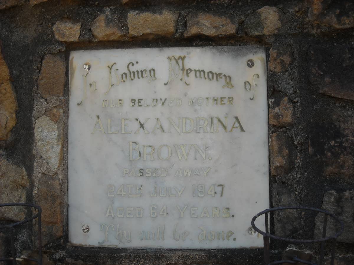 BROWN Alexandrina -1947