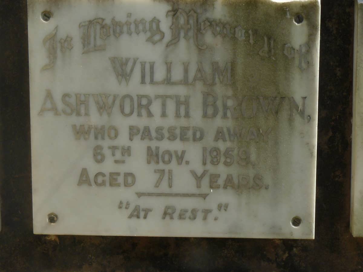 BROWN William Ashworth -1959