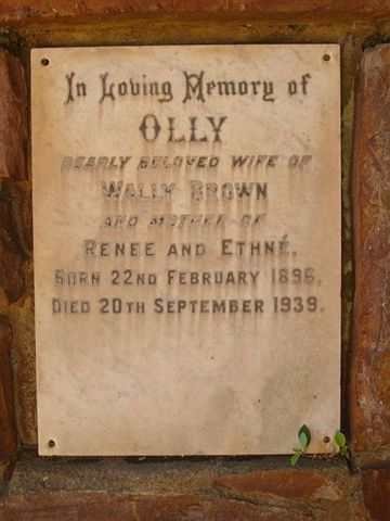 BROWN Olly 1896-1939