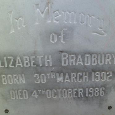 BRADBURY Elizabeth 1902-1986
