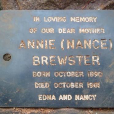 BREWSTER Annie 1890-1981