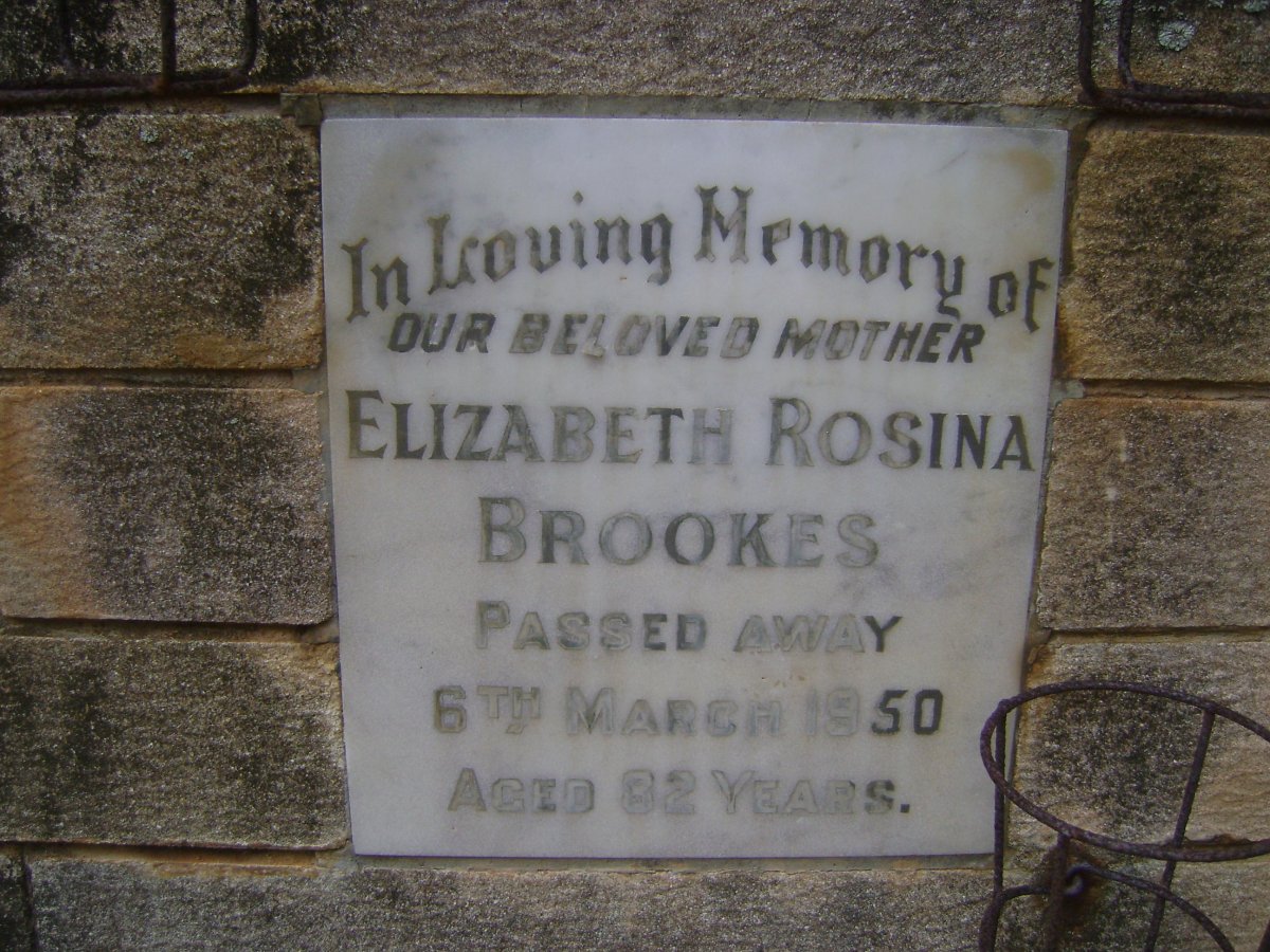 BROOKES Elizabeth Rosina -1950