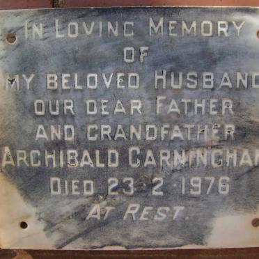 CARNINGHAM Archibald -1976