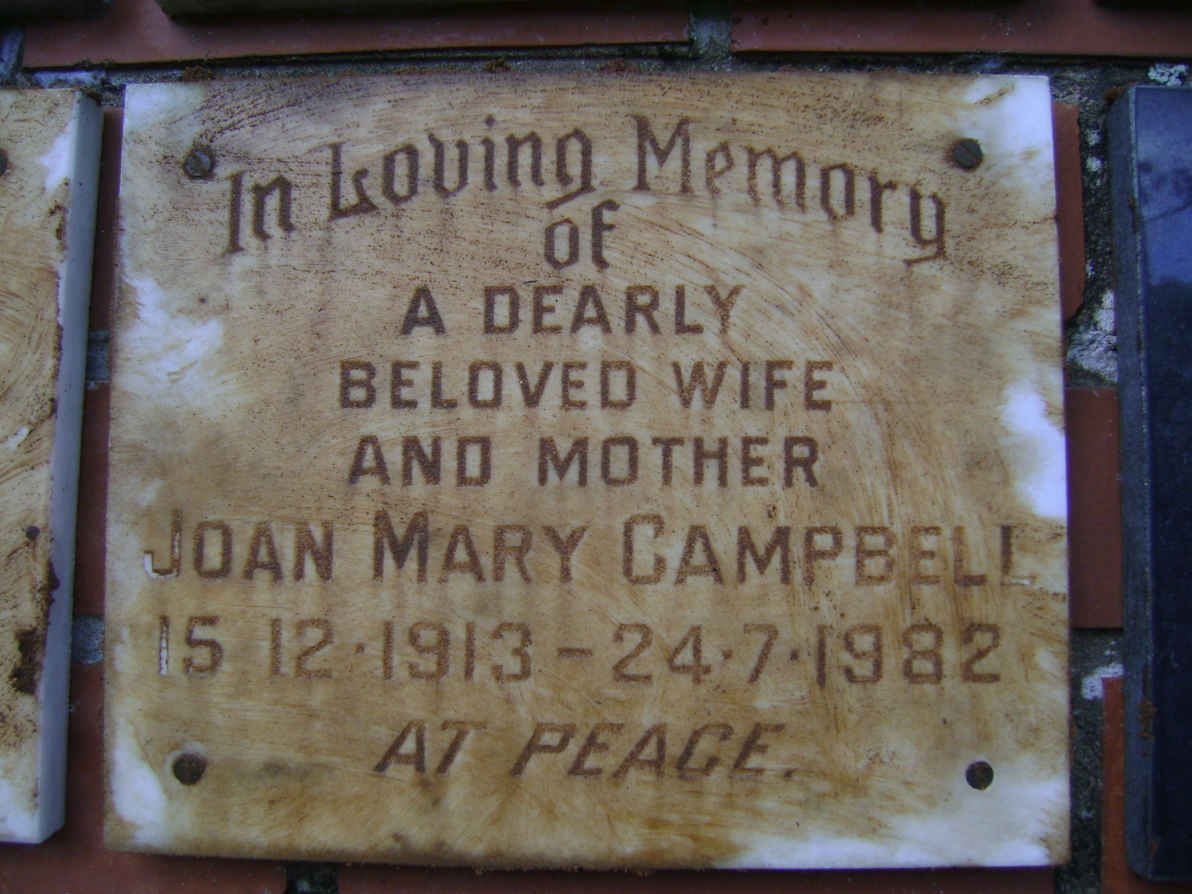 CAMPBELL Joan Mary 1913-1982
