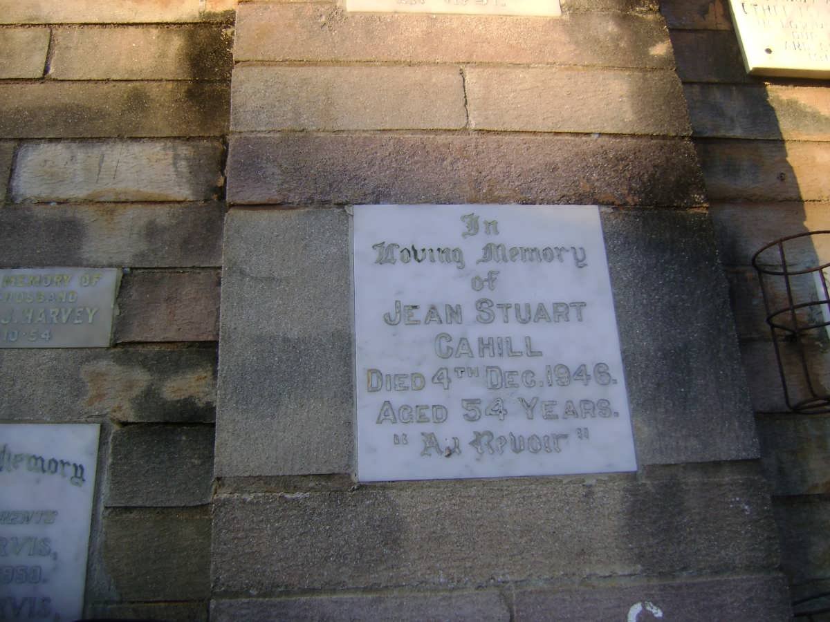 CAHILL Jean Stuart -1946