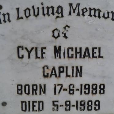 CAPLIN Cyle Michael 1988-1989