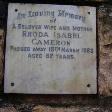 CAMERON Rhoda Isabel -1963