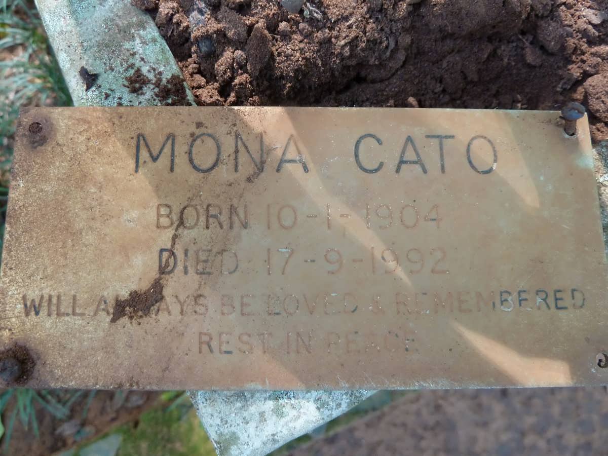 CATO Mona 1904-1992
