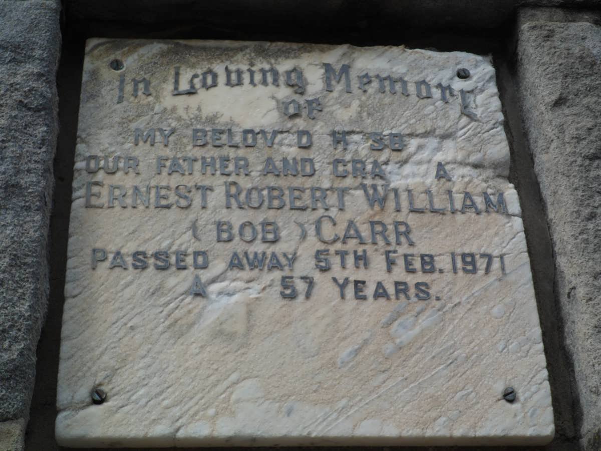 CARR Ernest Robert William -1971