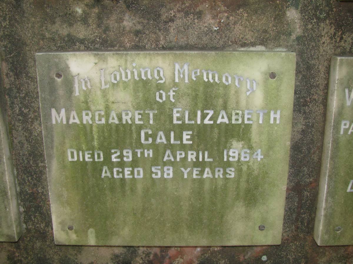 CALE Margaret Elizabeth -1964