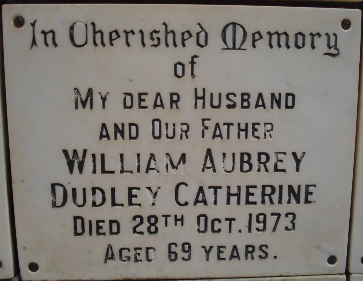 CATHERINE William Aubrey Dudley -1973