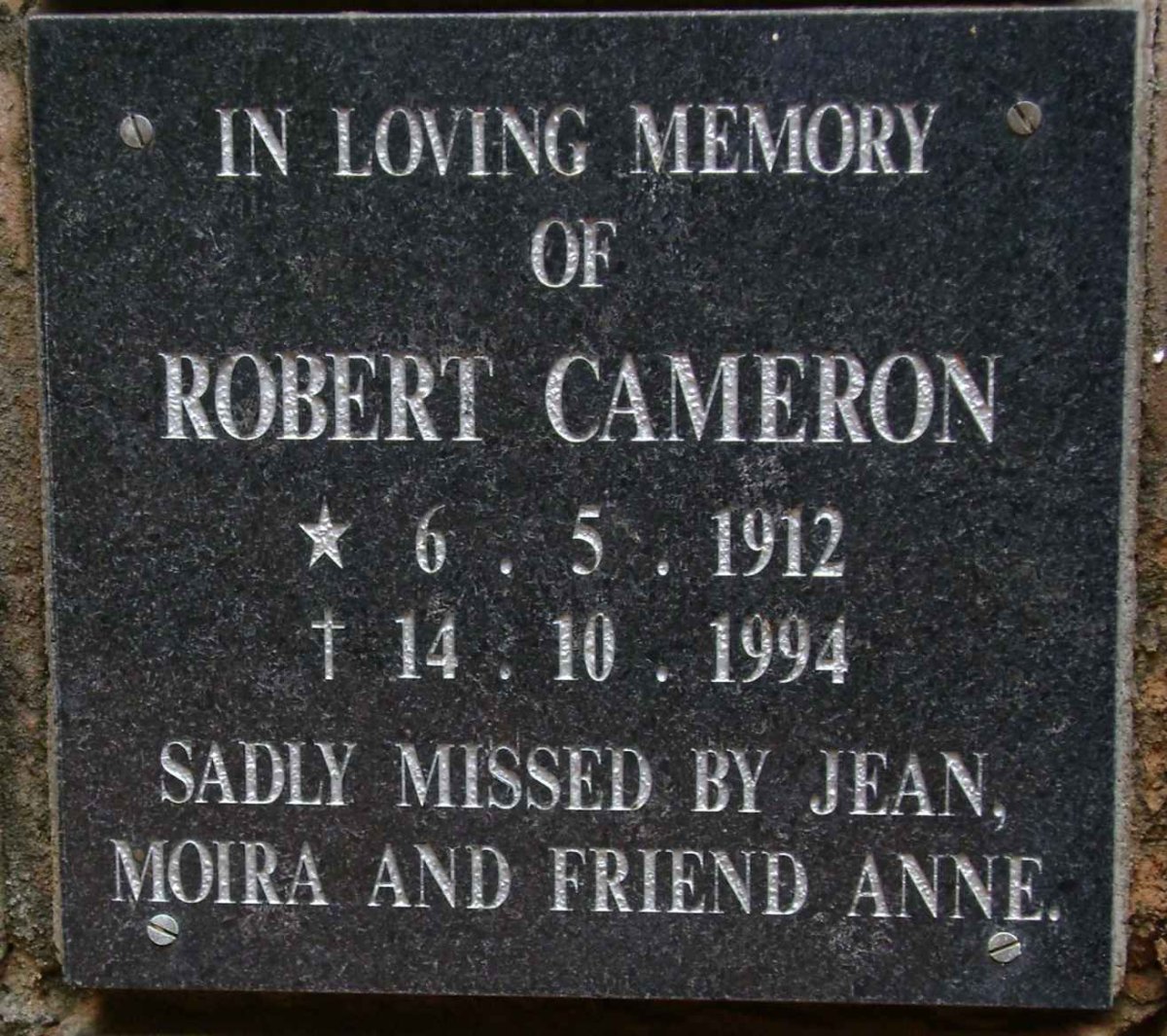 CAMERON Robert 1912-1994
