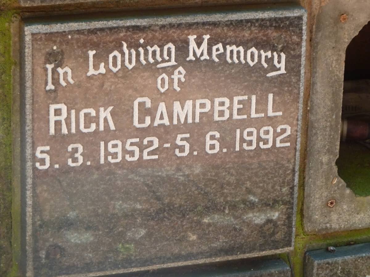 CAMPBELL Rick 1952-1992