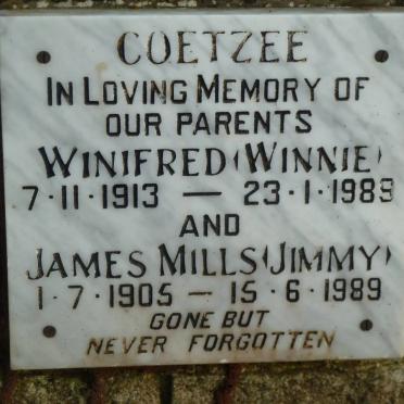 COETZEE James Mills 1905-1989 &amp; Winifred 1913-1989