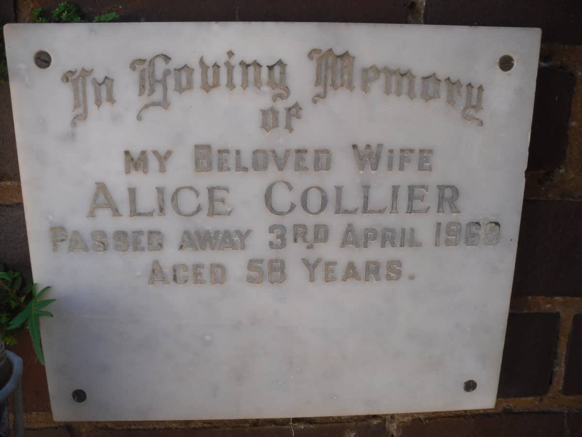 COLLIER Alice -1969
