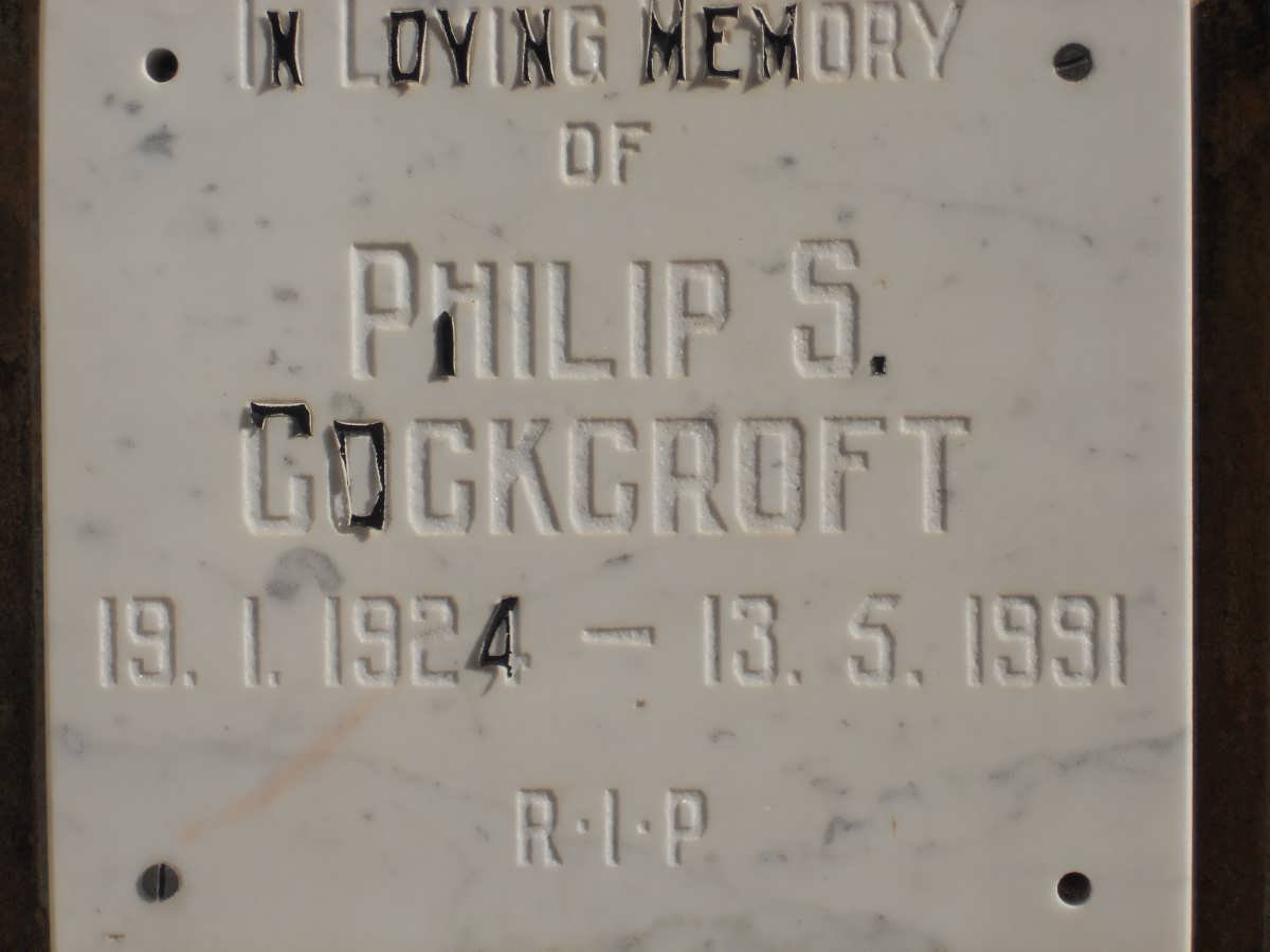 COCKCROFT Philip S. 1924-1991