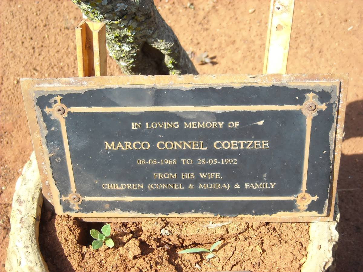COETZEE Marco Connel 1968-1992