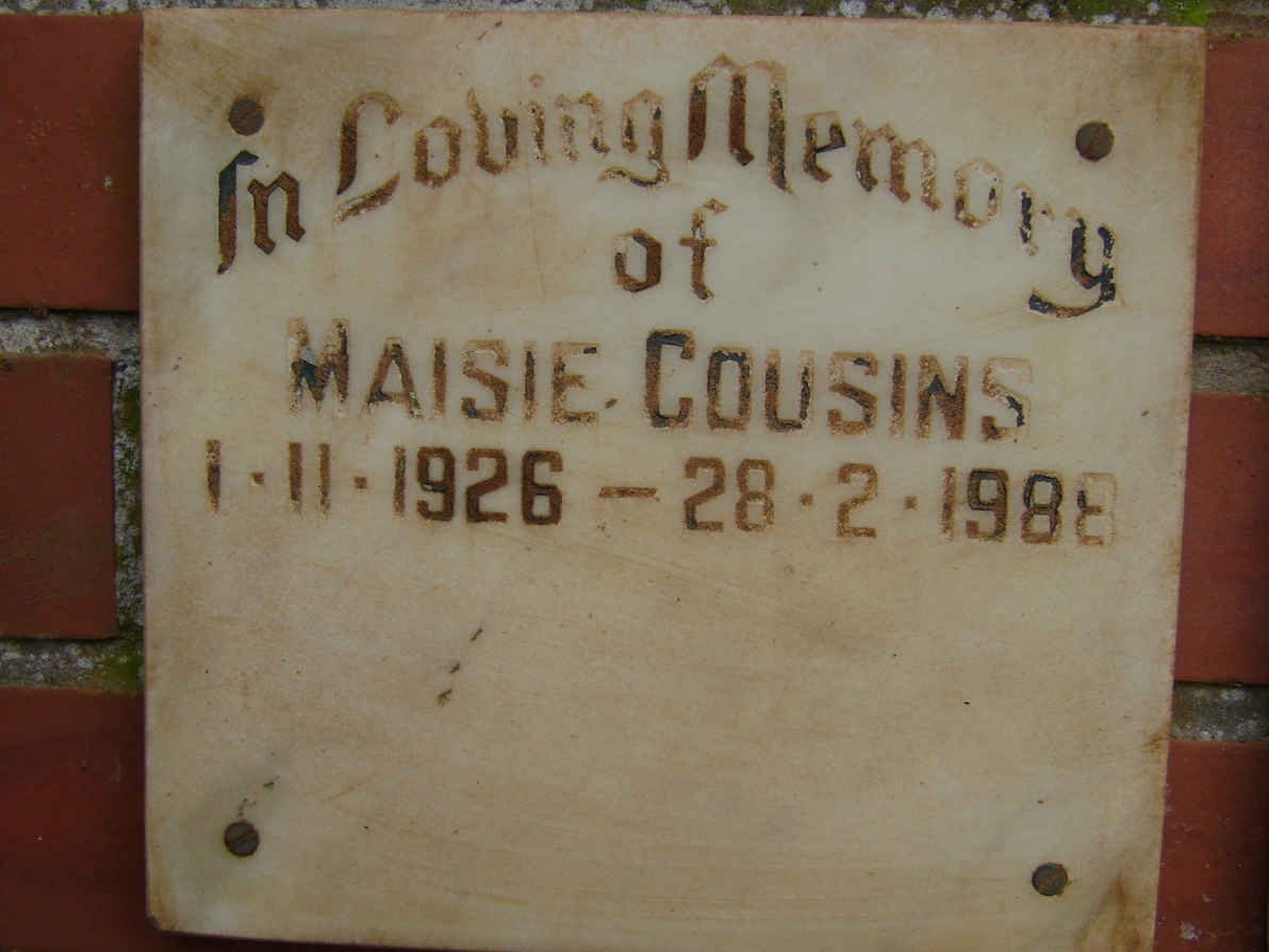 COUSINS Maisie 1926-1988