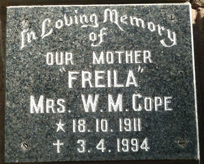 COPE W.M. 1911-1994