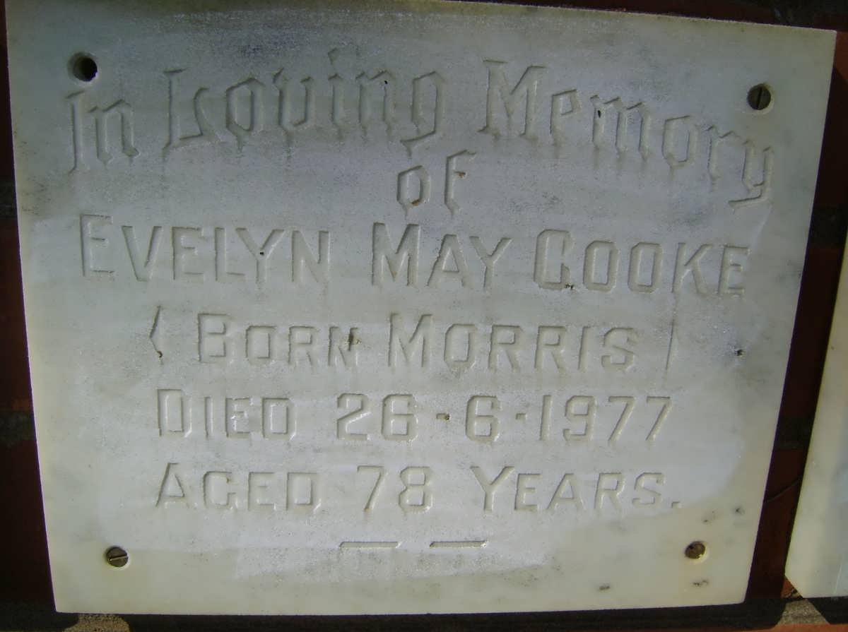 COOKE Evelyn May nee MORRIS -1977