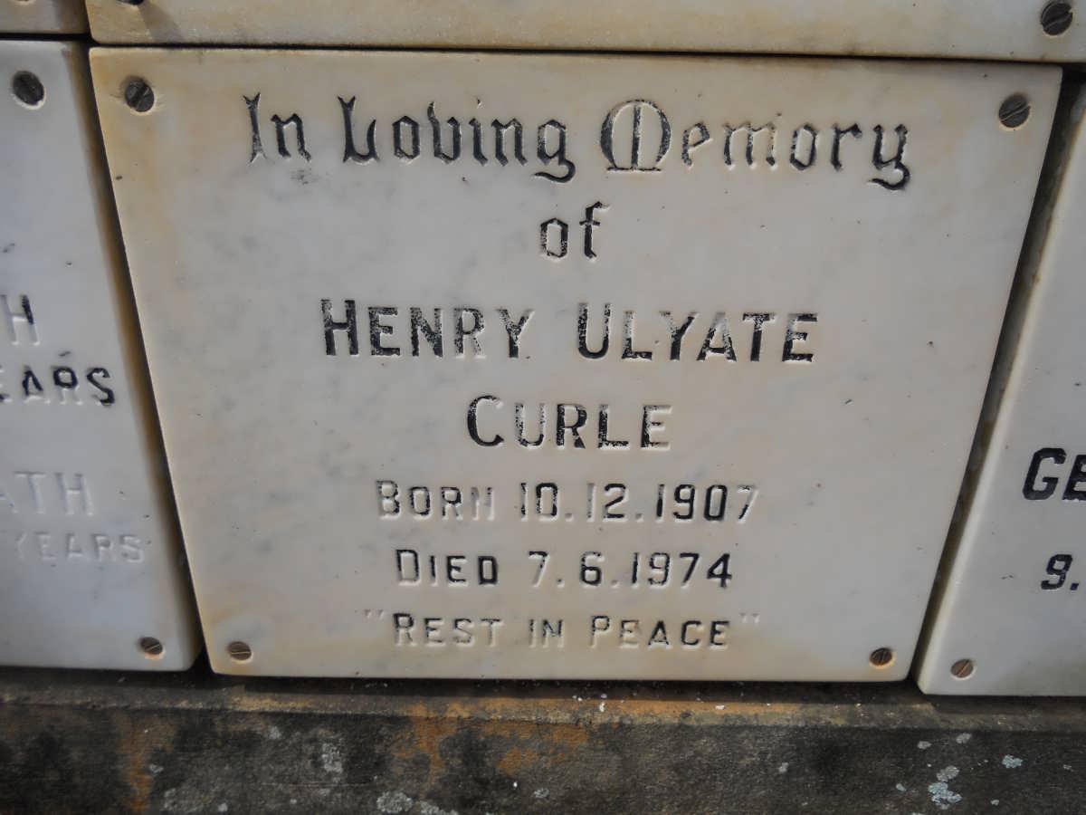 CURLE Henry Ulyate 1907-1974