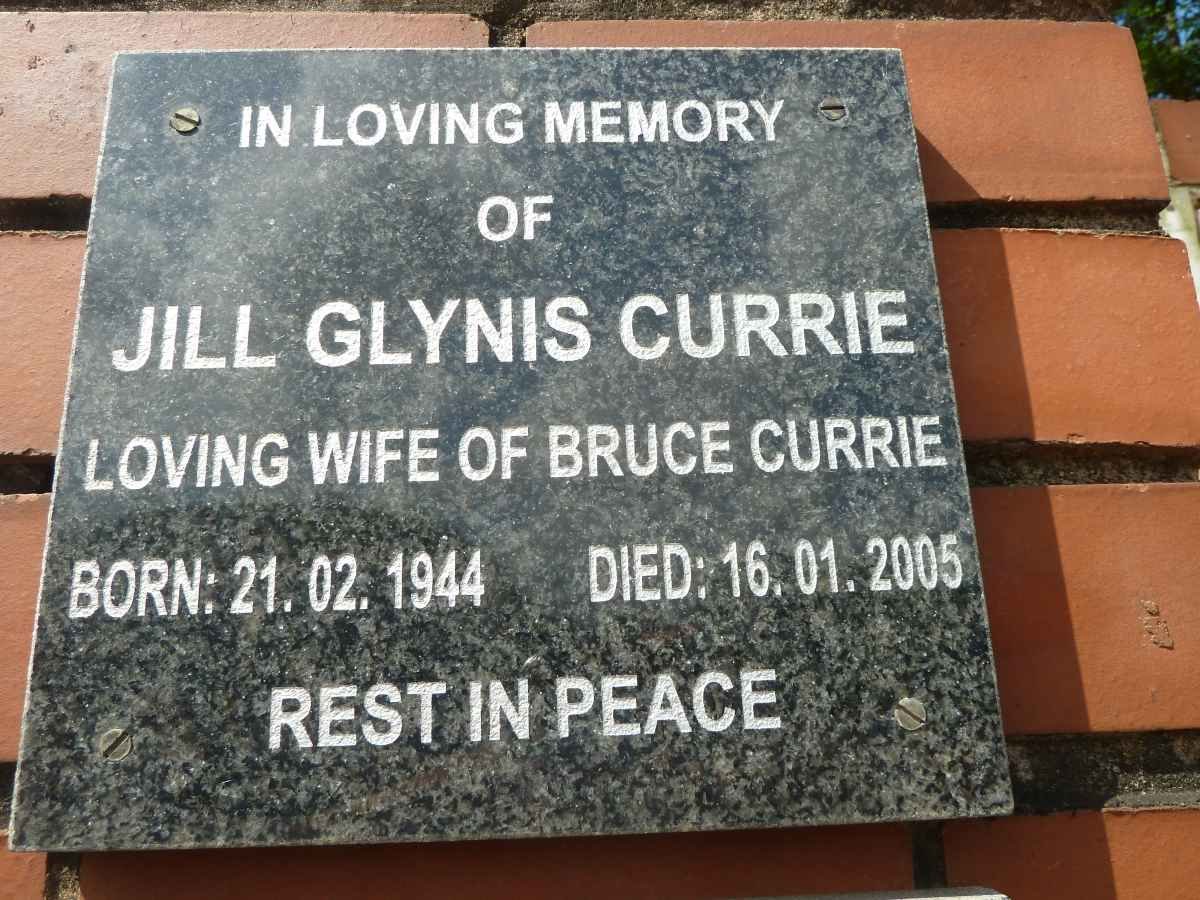 CURRIE Jill Glynis 1944-2005