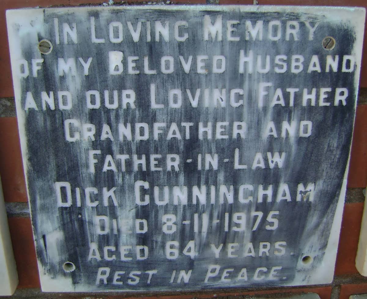 CUNNINGHAM Dick -1975