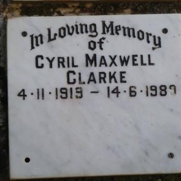 CLARKE Cyril Maxwell 1919-1989