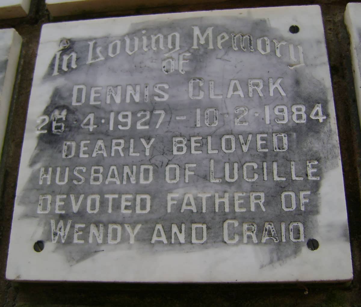 CLARK Dennis 1927-1984