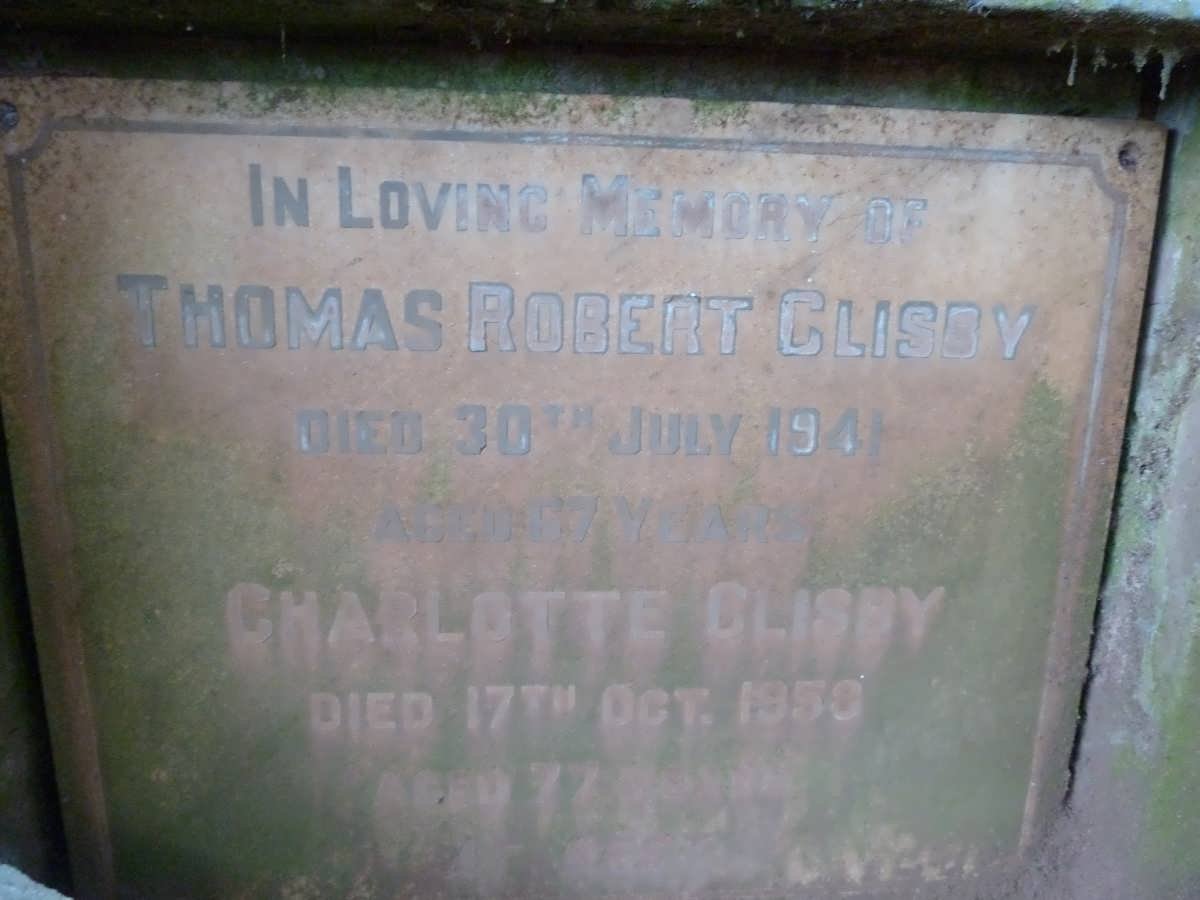 CLISBY Thomas Robert -1941 &amp; Charlotte -1958