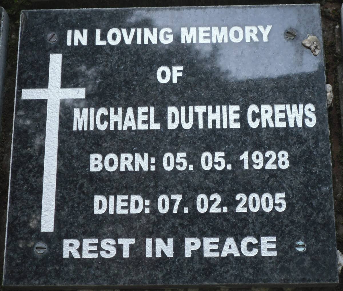 CREWS Michael Duthie 1928-2005