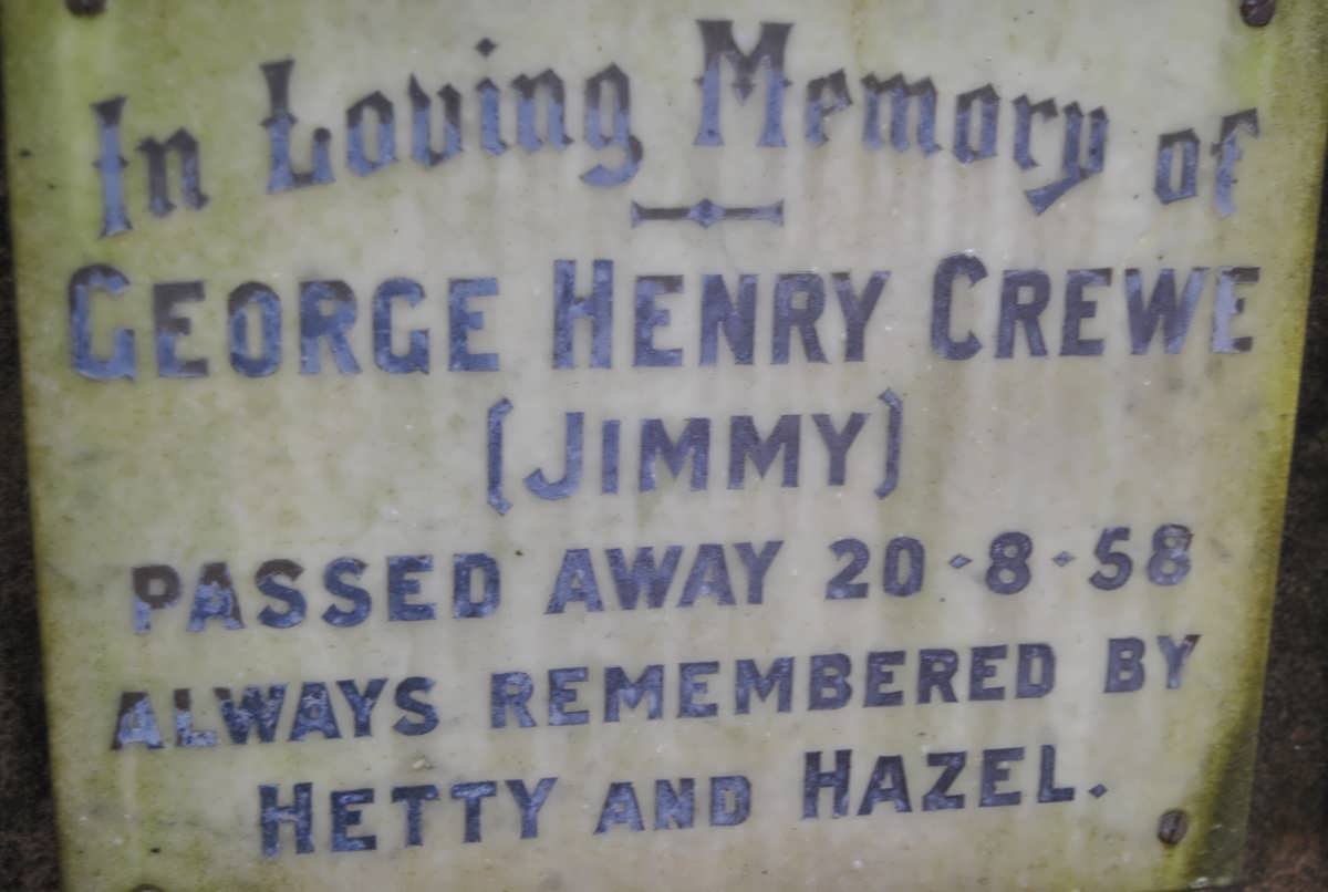 CREWE George Henry -1958