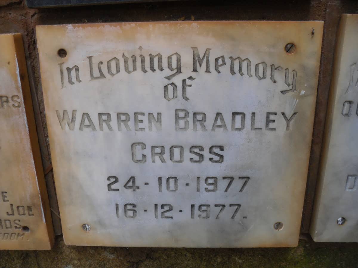 CROSS Warren Bradley 1977-1977