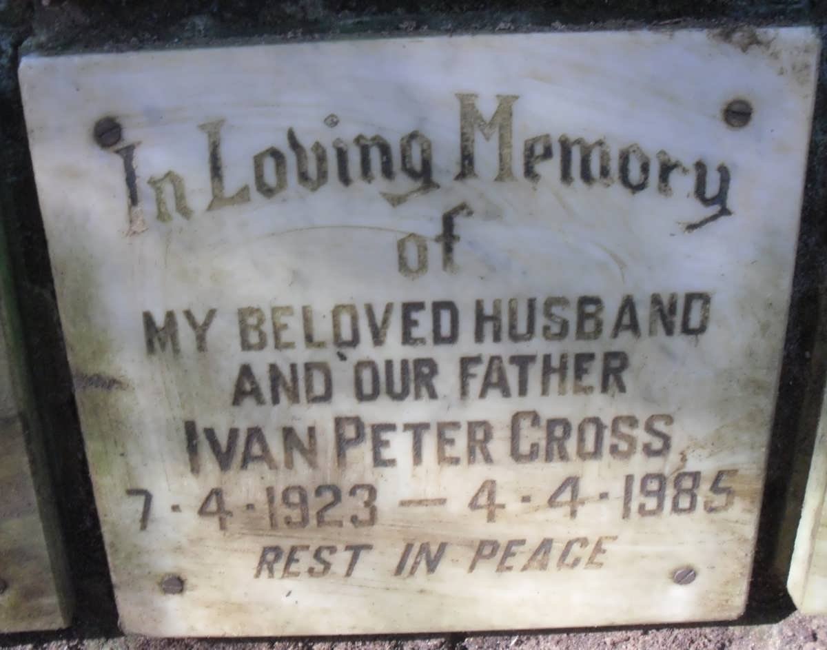 CROSS Ivan Peter 1923-1985