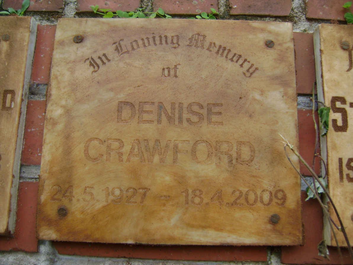CRAWFORD Denise 1927-2009
