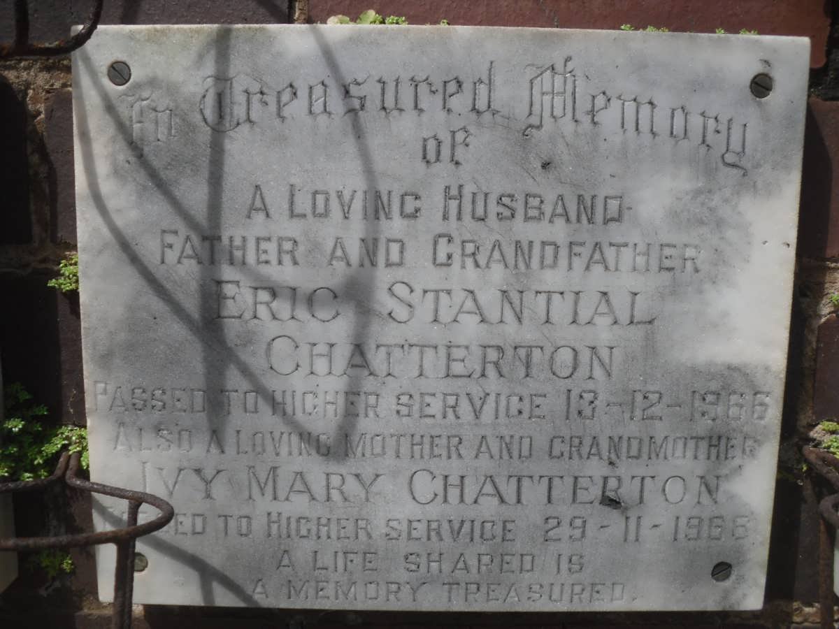 CHATTERTON Eric Stantial -1966 &amp; Ivy Mary -1966