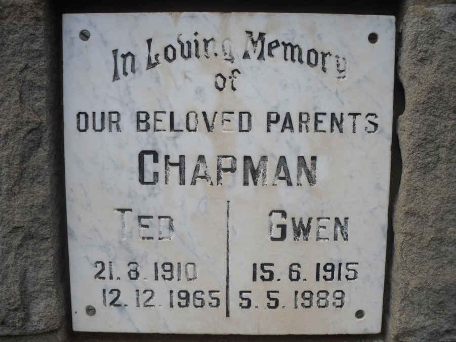 CHAPMAN Ted 1910-1965 &amp; Gwen 1915-1989