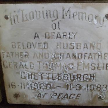 CHETTLEBURGH Gerald Thomas Emslie 1920-1983