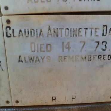 DALY Claudia Antoinette -1973