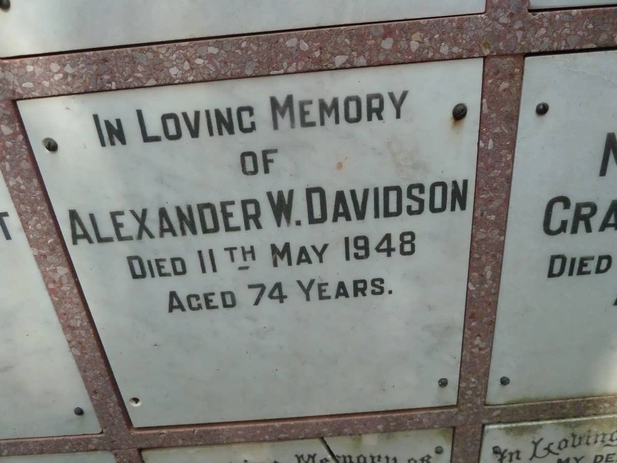 DAVIDSON Alexander W. -1948