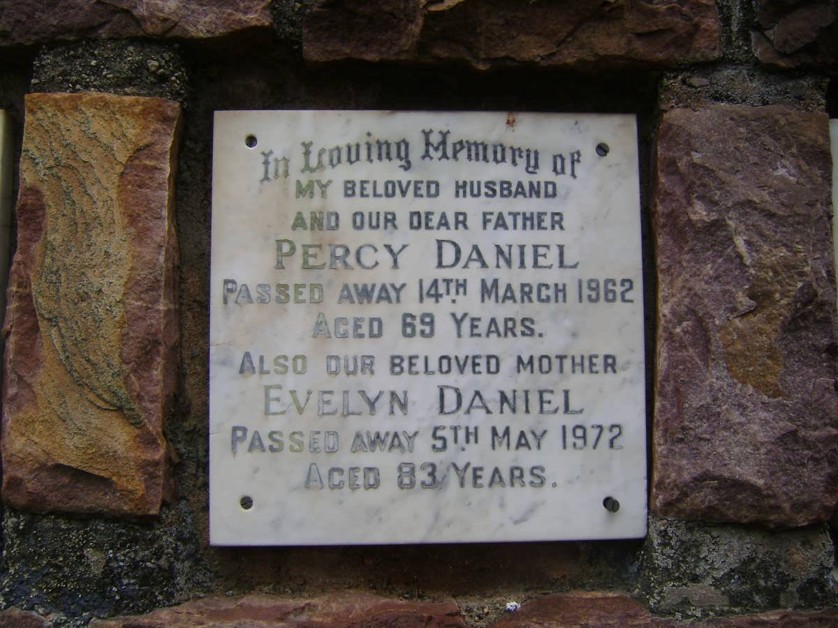DANIEL Percy -1962 &amp; Evelyn -1972