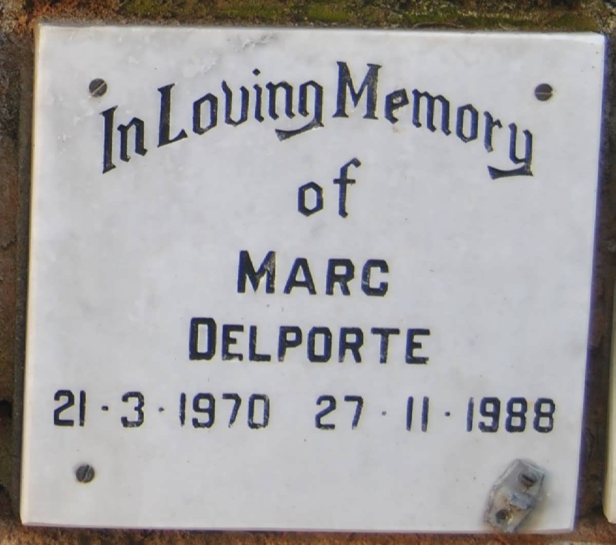 DELPORTE Marc 1970-1988