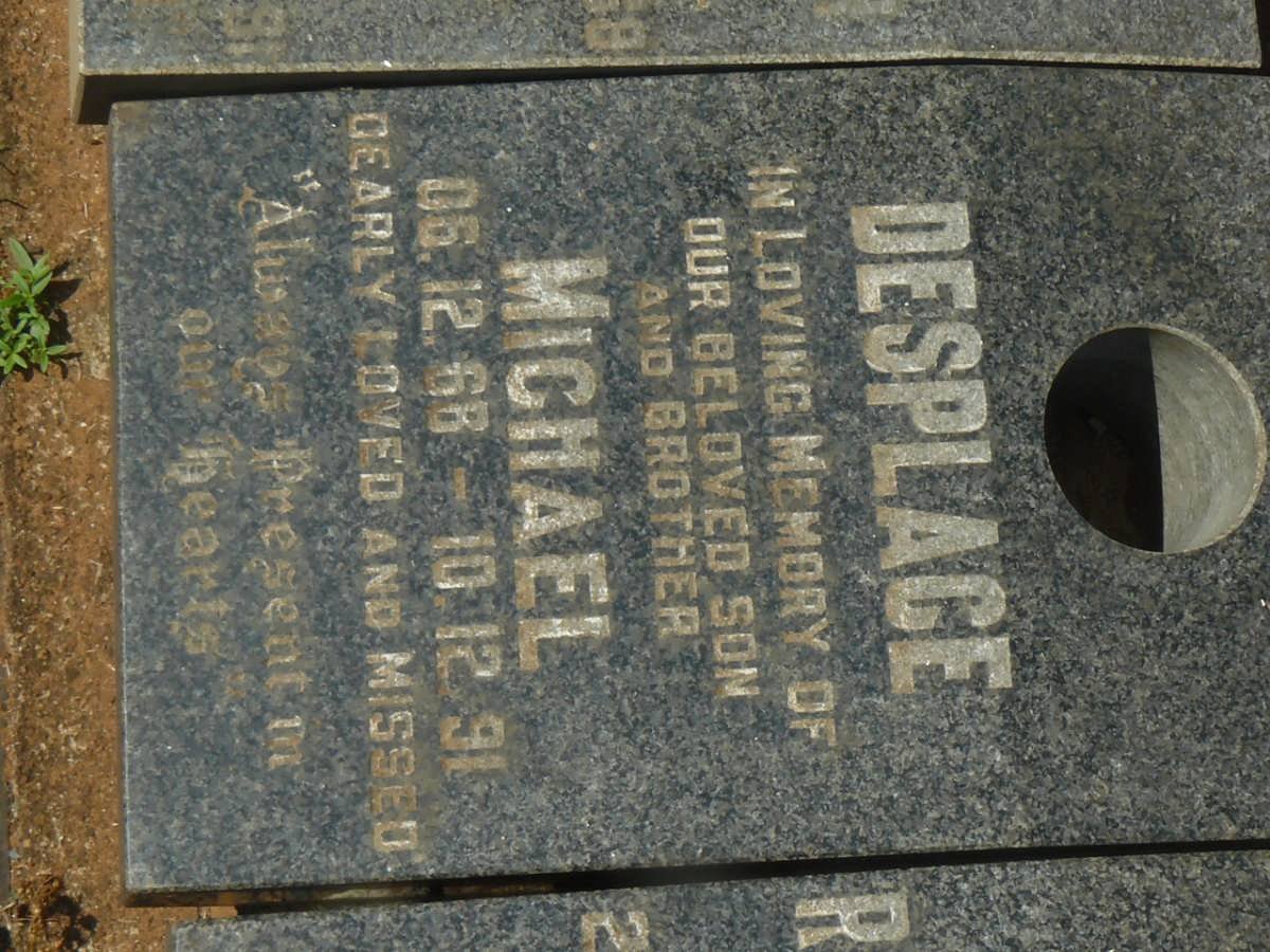 DESPLACE Michael 1968-1991