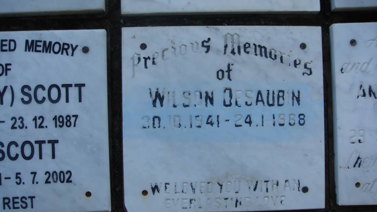 DESAUBIN Wilson 1941-1988