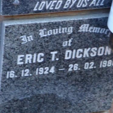 DICKSON Eric T. 1924-1988