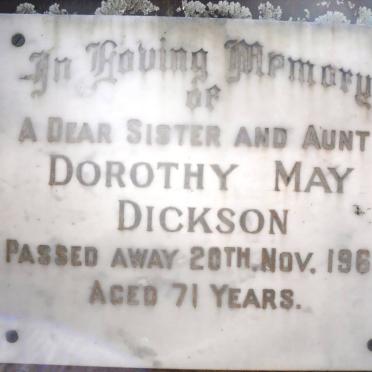 DICKSON Dorothy May -1967
